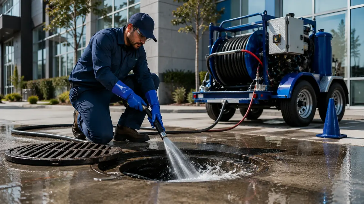 Commercial Hydro Jet Drain Cleaning in Valley Village