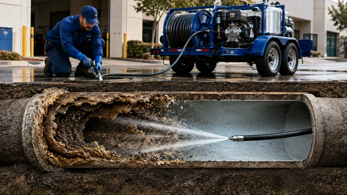 Sewer Pipe Descaling in Valley Village